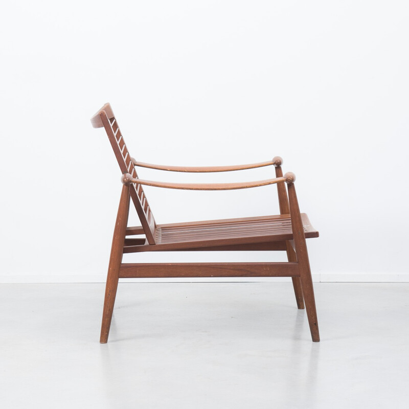 Danish France & Sons "Spade" armchair in teak, Finn JUHL - 1950s