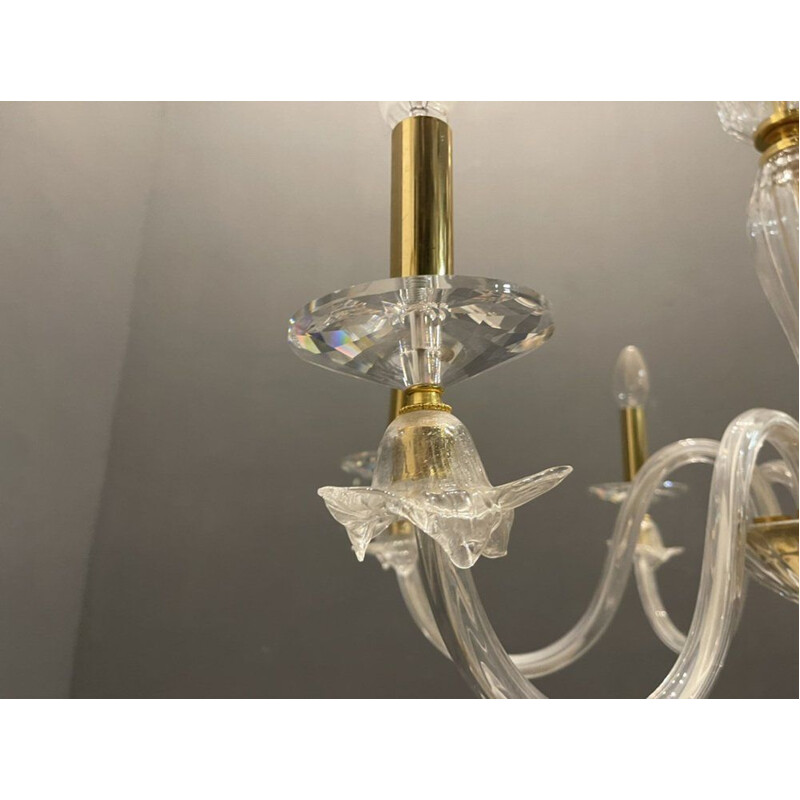 Italian vintage Murano glass chandelier