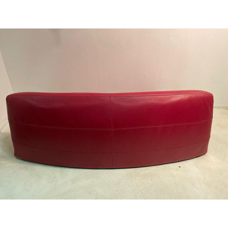 Vintage leather sofa by Kwok Hoï Chan for Steiner