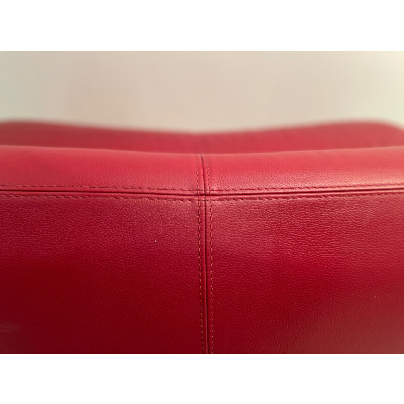 Vintage leather sofa by Kwok Hoï Chan for Steiner