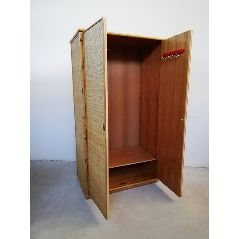 Vintage wooden wardrobe by Dal Vera, 1970