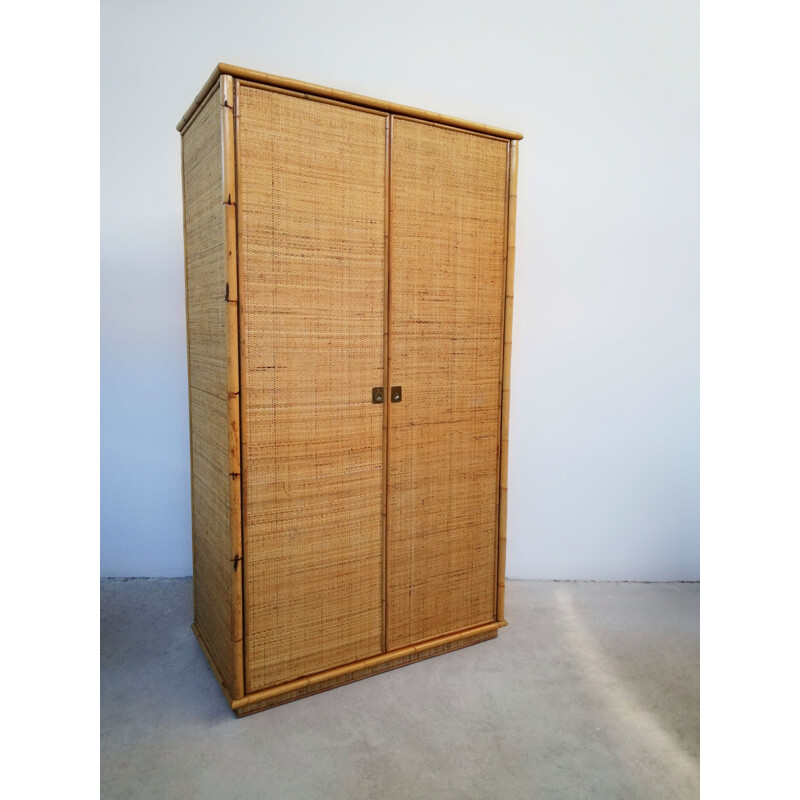 Vintage wooden wardrobe by Dal Vera, 1970