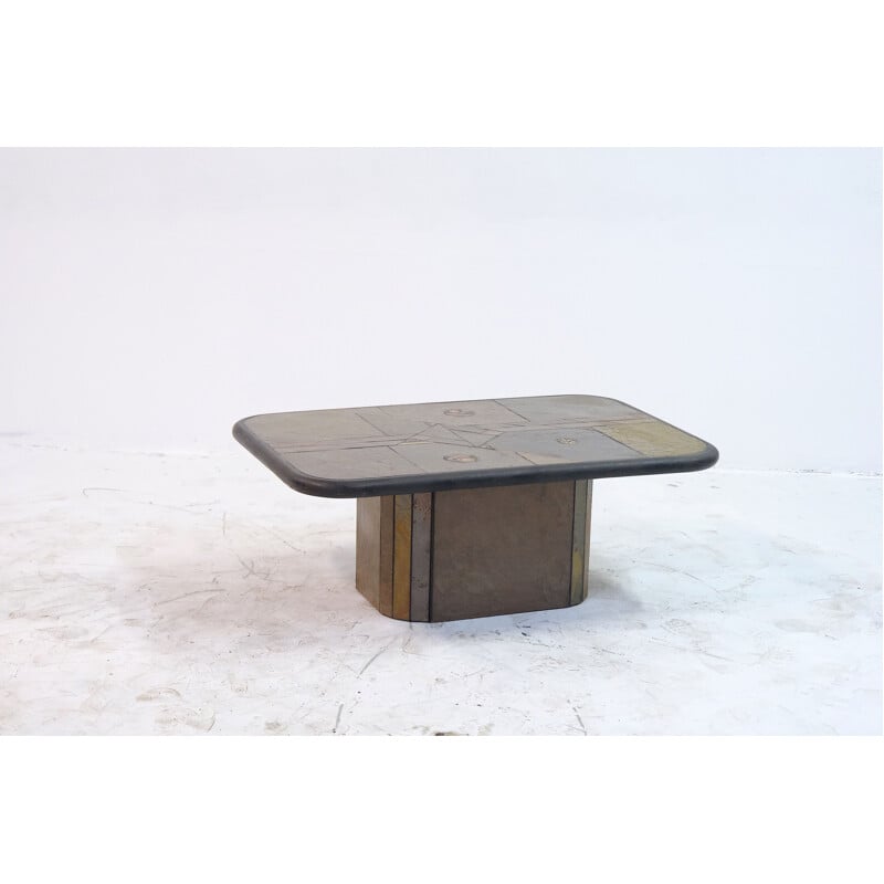 Vintage coffee table by Paul Kingma, 1980