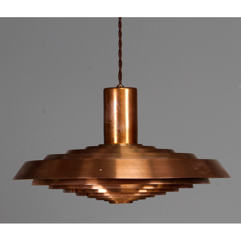 Hanging lamp in copper, Poul HENNINGSEN - 1960s