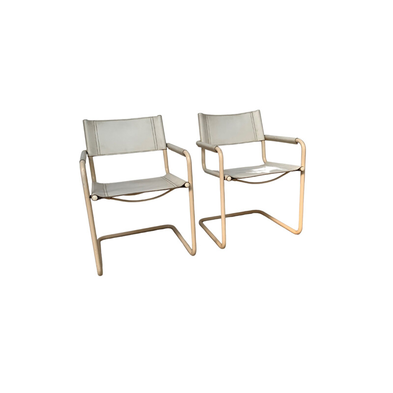 Pareja de sillones vintage Bauhaus Mg5 Linea Veam de Marcel Breuer, Alemania 1960