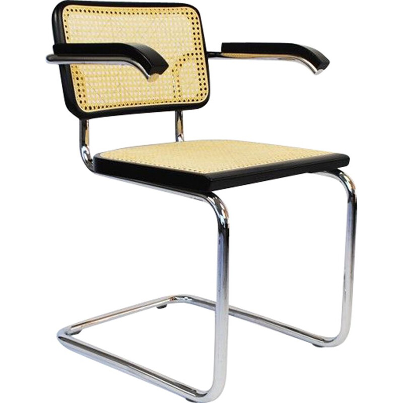 Set of 6 vintage "Cesca" chairs by Marcel Breuer