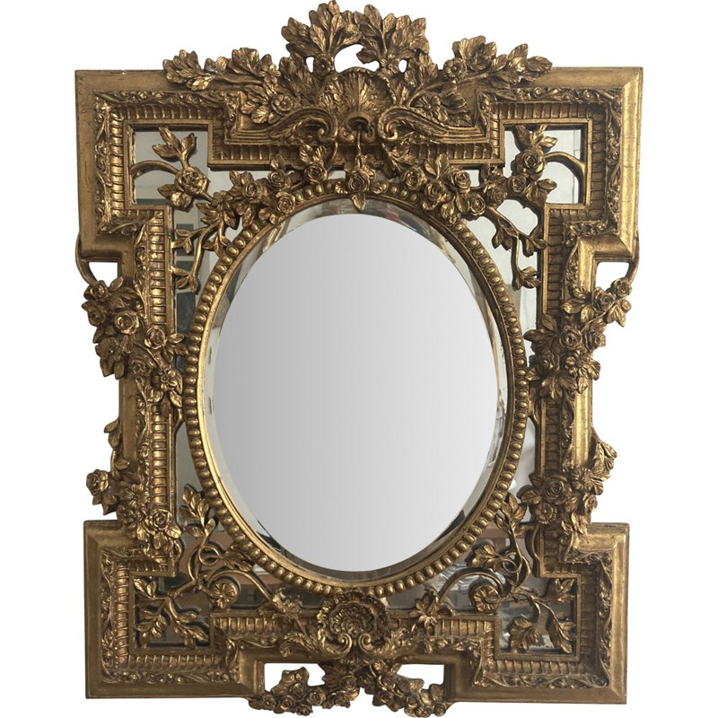 Miroir vintage à parcloses par Napoleon III