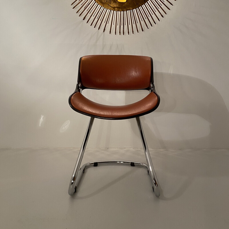 Suite of 4 vintage chairs by Etienne Fermigier, 1960