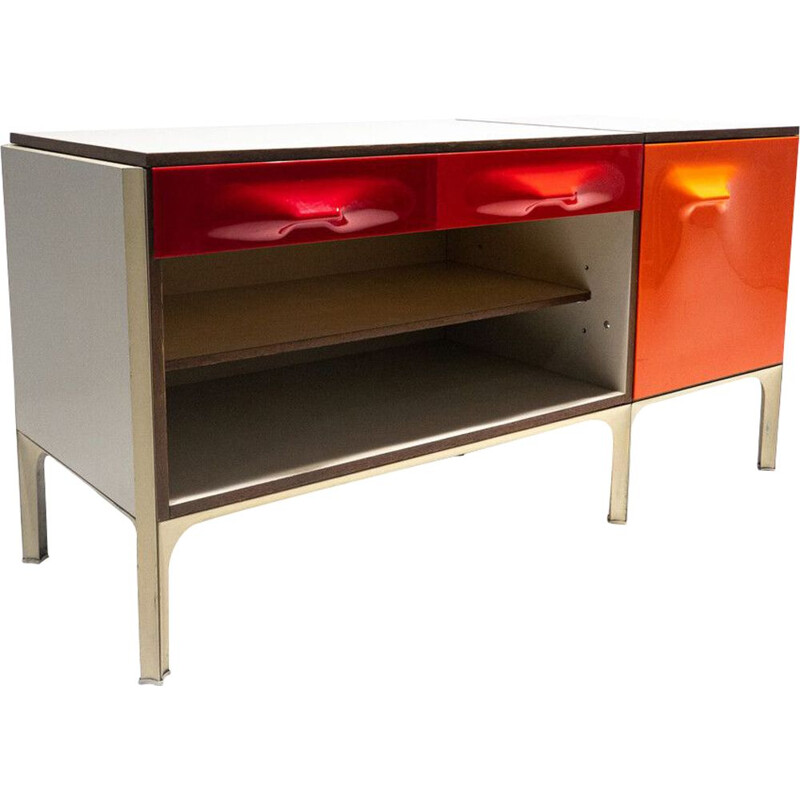 Mid-century desk with sliding top by Raymond Loewy, 1960s