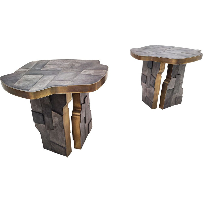 Table d'appoint italienne - laiton