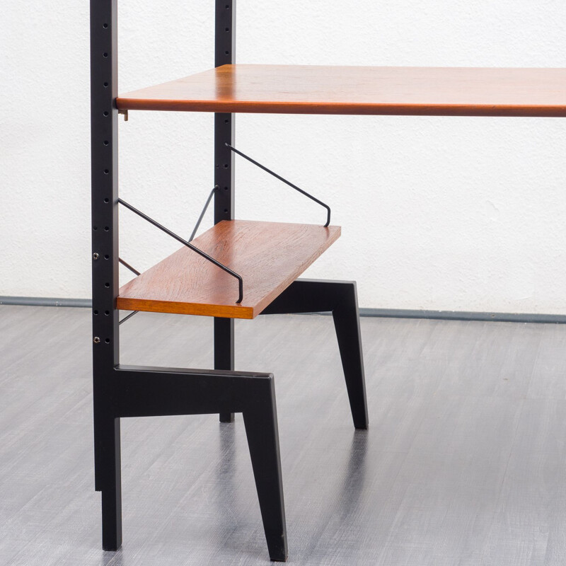 Danish teak shelves and desk-system by Poul Cadovius for Royal Persienne, 1960s