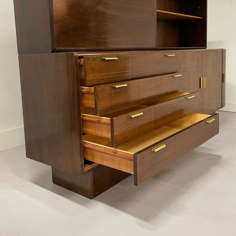 Vintage walnut sideboard by A.A. Patijn for Zijlstra, Dutch 1950