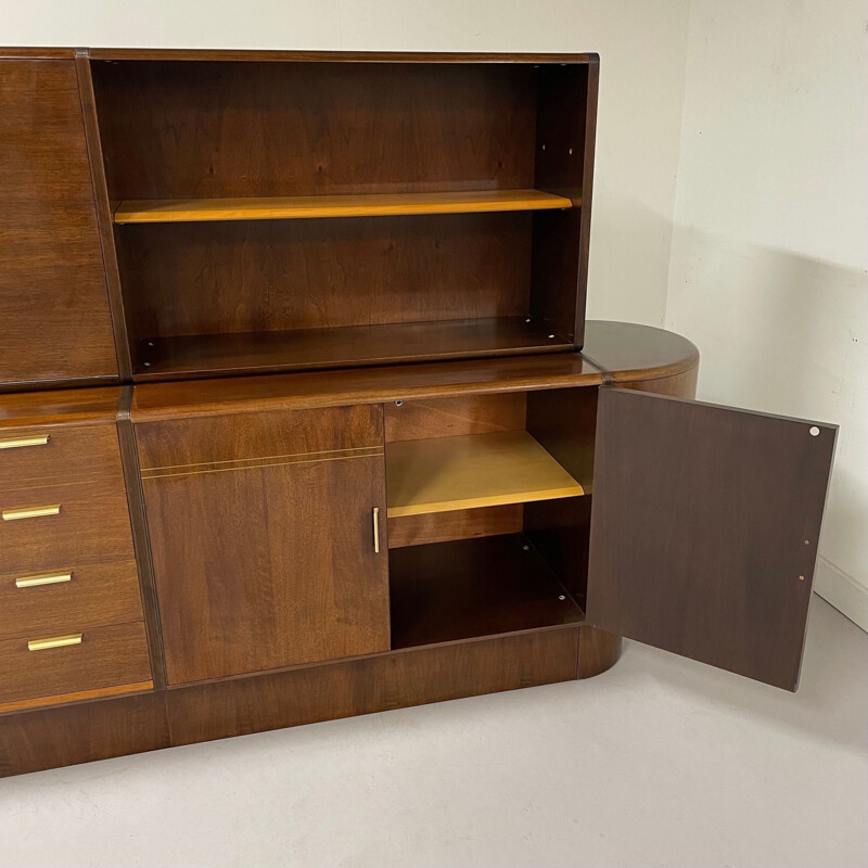 Vintage notenhouten dressoir van A.A. Patijn voor Zijlstra, Nederlands 1950