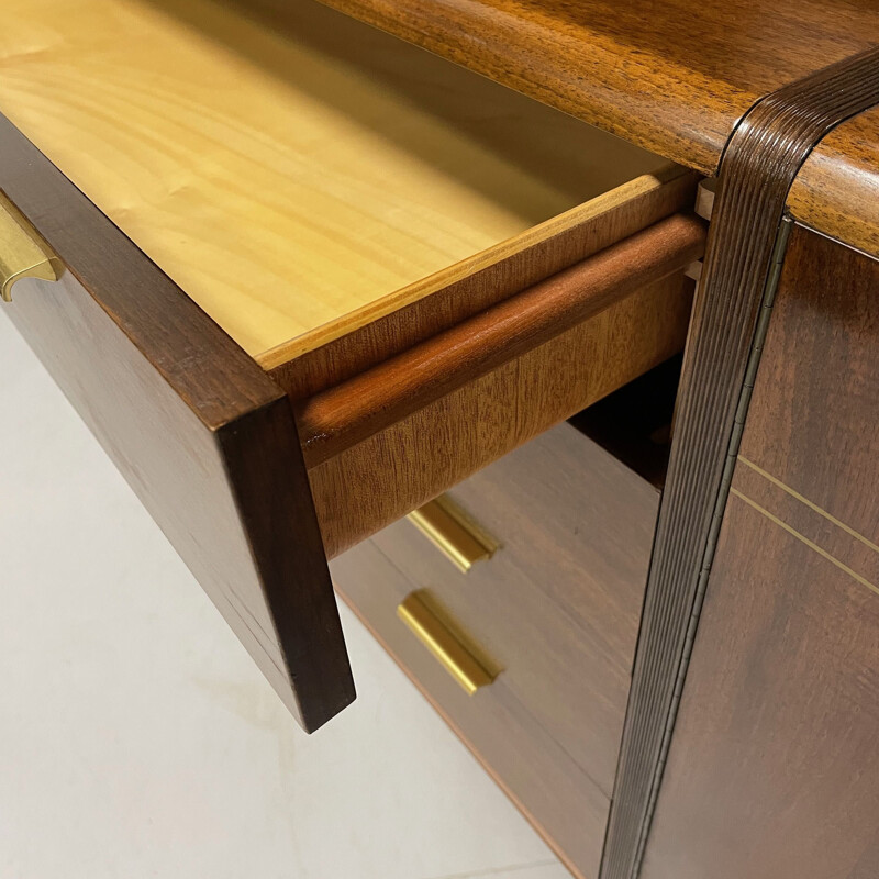 Vintage walnut sideboard by A.A. Patijn for Zijlstra, Dutch 1950