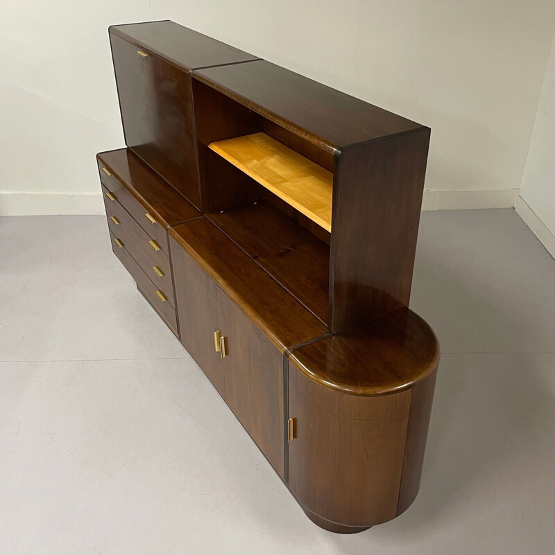 Vintage walnut sideboard by A.A. Patijn for Zijlstra, Dutch 1950