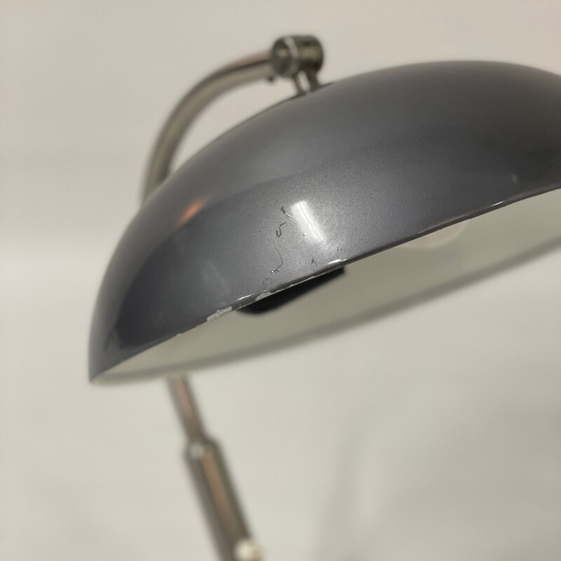 Vintage bureaulamp model 144 in metaal en aluminium van H. Busquet voor Hala, 1950