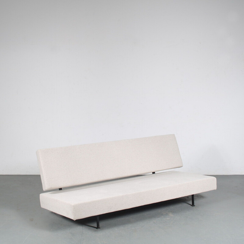Vintage double bed sleeping bench, Netherlands 1950s