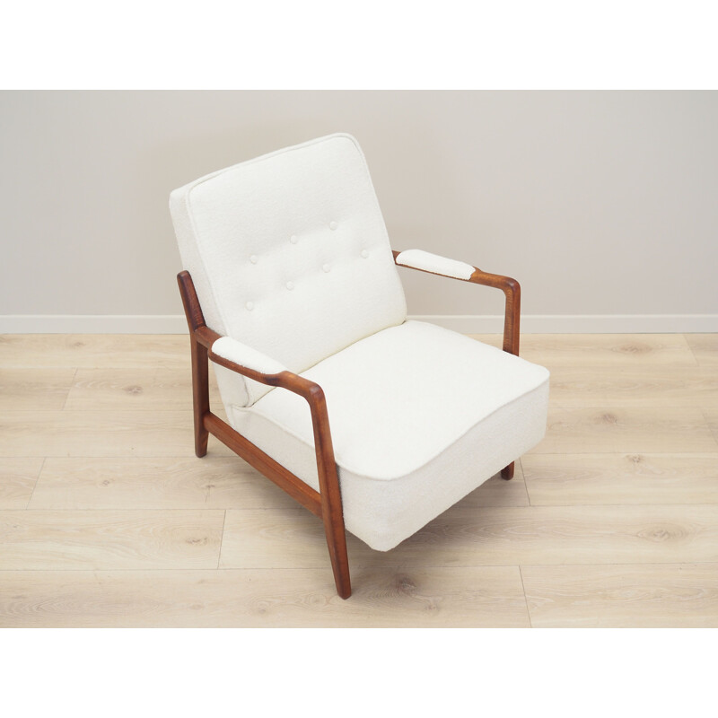 Vintage Scandinavian beechwood armchair by Folke Ohlsson for Dux, 1960s
