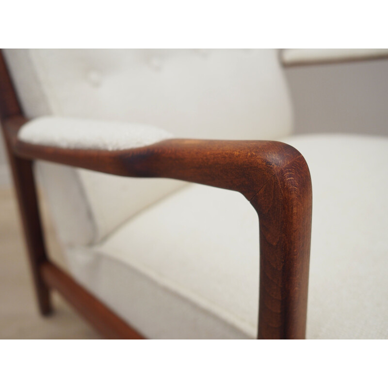Vintage Scandinavian beechwood armchair by Folke Ohlsson for Dux, 1960s