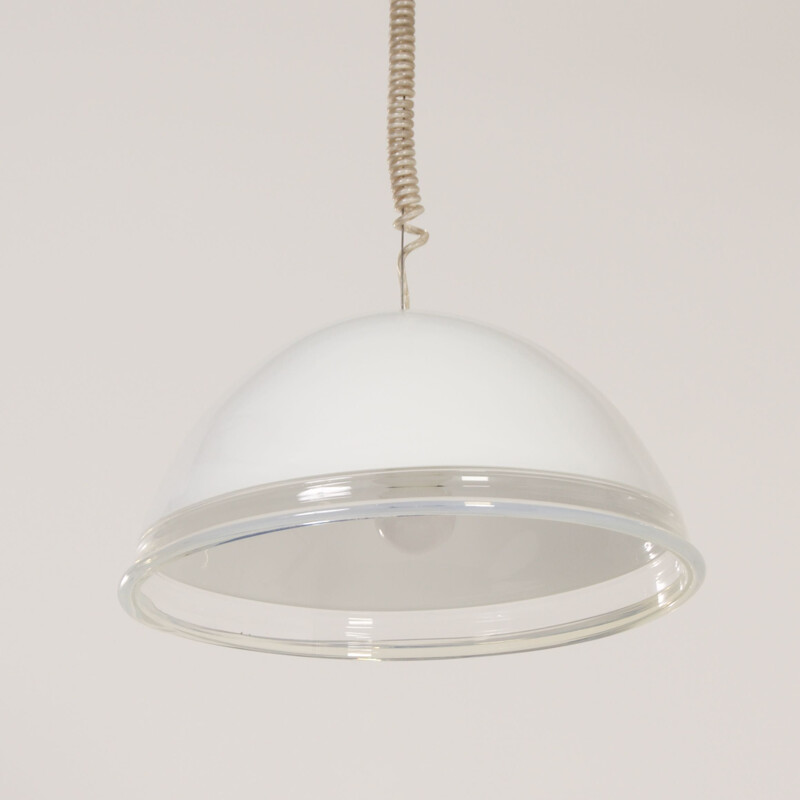 Vintage Murano glass pendant lamp Samo by Roberto Pamio and Renato Toso for Leucos, 1970s