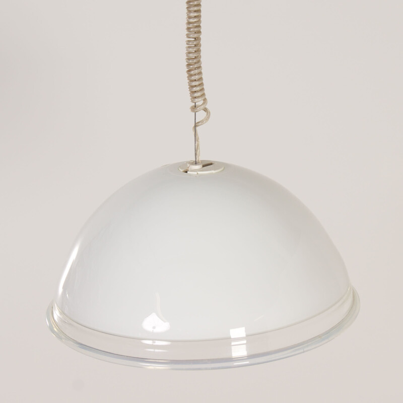 Vintage Murano glass pendant lamp Samo by Roberto Pamio and Renato Toso for Leucos, 1970s