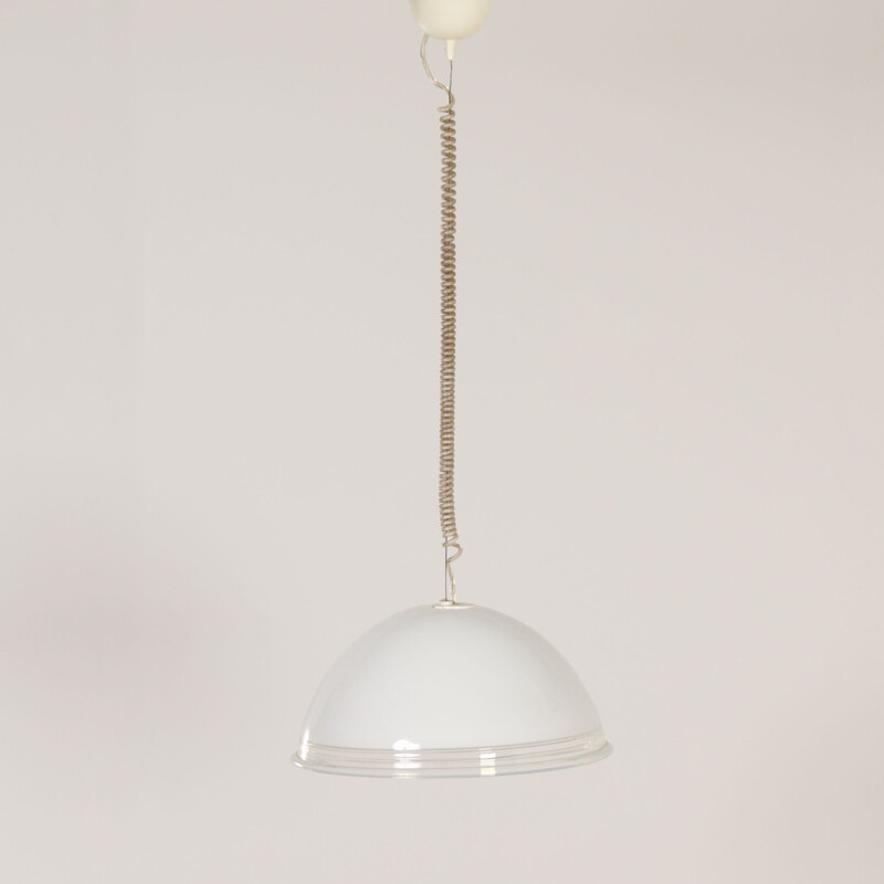 Vintage Murano glass pendant lamp Samo by Roberto Pamio and Renato Toso for Leucos, 1970s