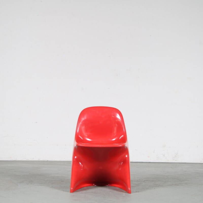 Sedia per bambini vintage rossa "Casalino" di Alexander Begge per Casala, Germania 2000