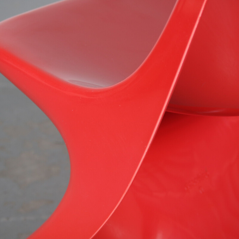 Chaise pour enfant "Casalino" vintage rouge par Alexander Begge pour Casala, Allemagne 2000