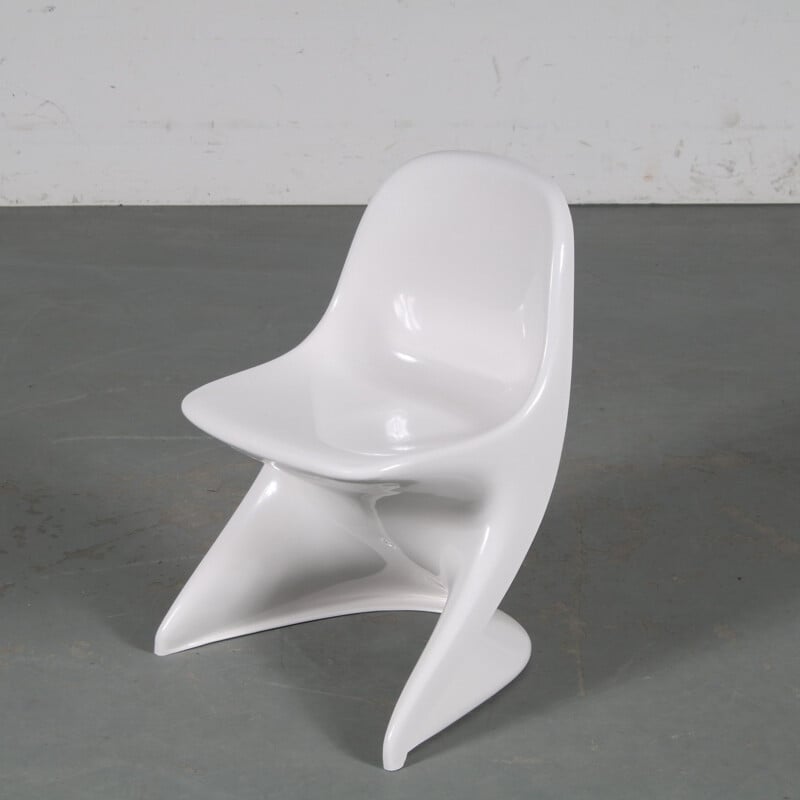 Chaise d'enfant vintage blanche "Casalino" par Alexander Begge pour Casala, Allemagne 2000