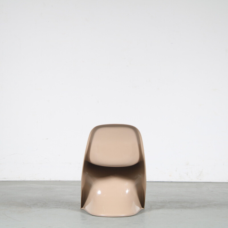 Vintage Mocca "Casalino" children chair by Alexander Begge for Casala, Germany 2000s