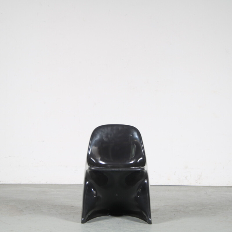 Chaise d'enfant vintage noire "Casalino" par Alexander Begge pour Casala, Allemagne 2000