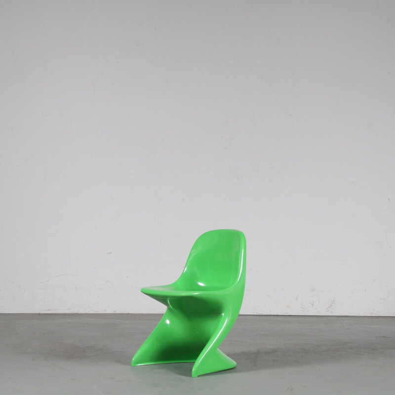 Vintage green "Casalino" children chair by Alexander Begge for Casala, Germany 2000s