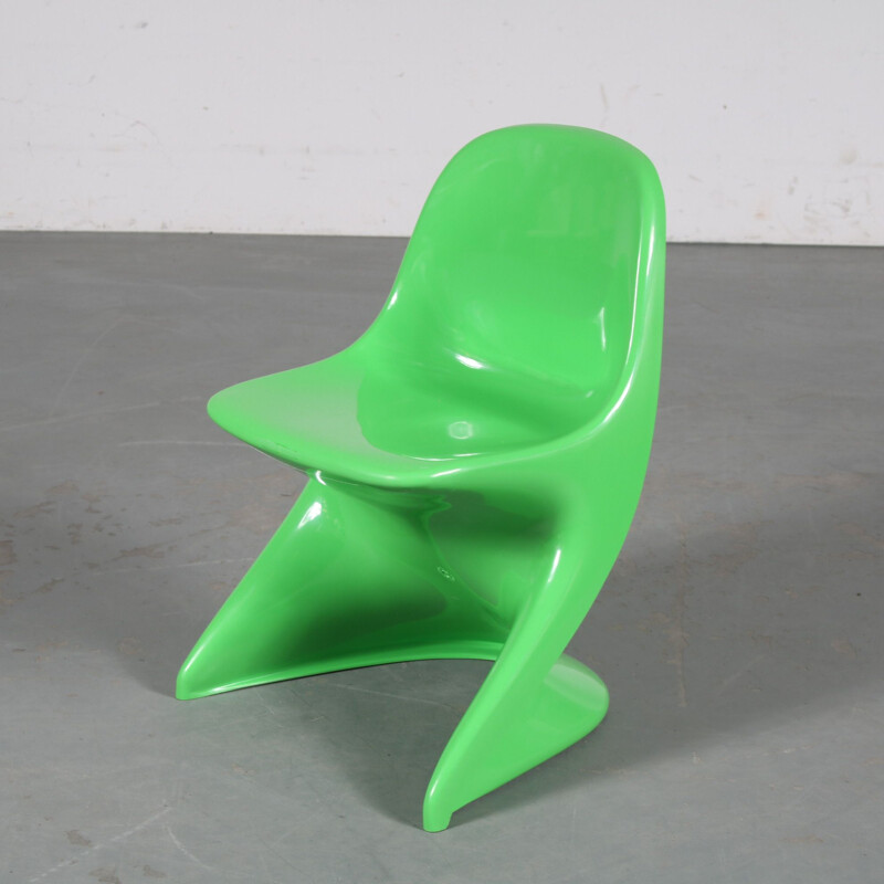 Cadeira de criança "Casalino" verde de Alexander Begge para Casala, Alemanha 2000