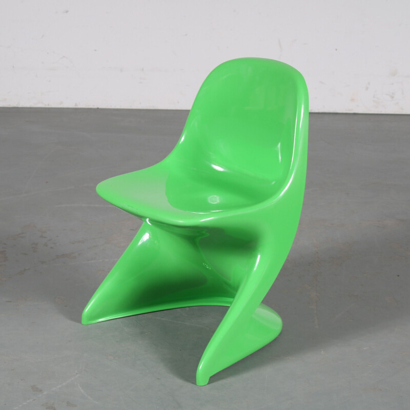 Vintage green "Casalino" children chair by Alexander Begge for Casala, Germany 2000s