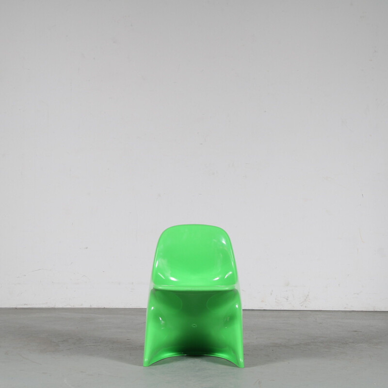 Vintage green "Casalino" children chair by Alexander Begge for Casala, Germany 2000s