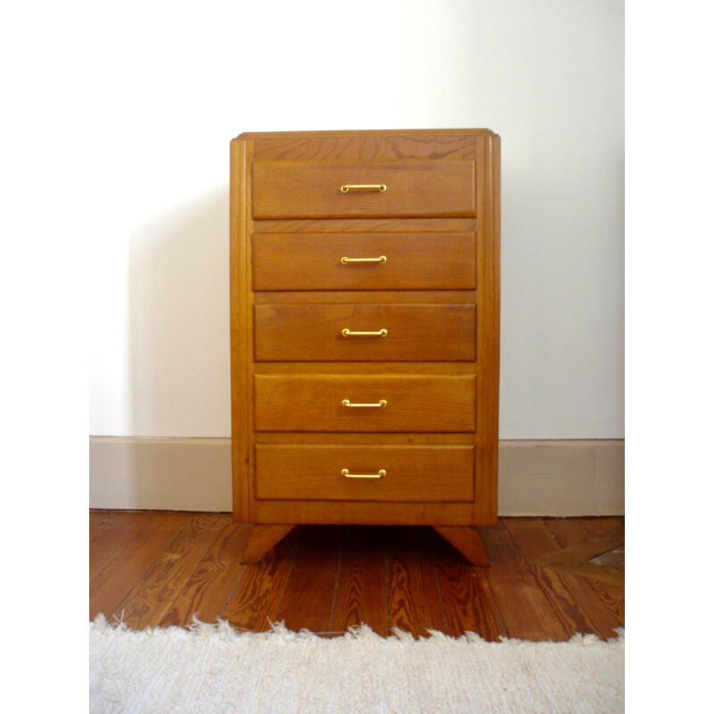 Chest of drawers in oakwood - 1950s
