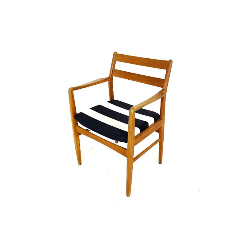Vintage oakwood armchair by G&T, Ateljé Glas & Trä, Sweden 1960