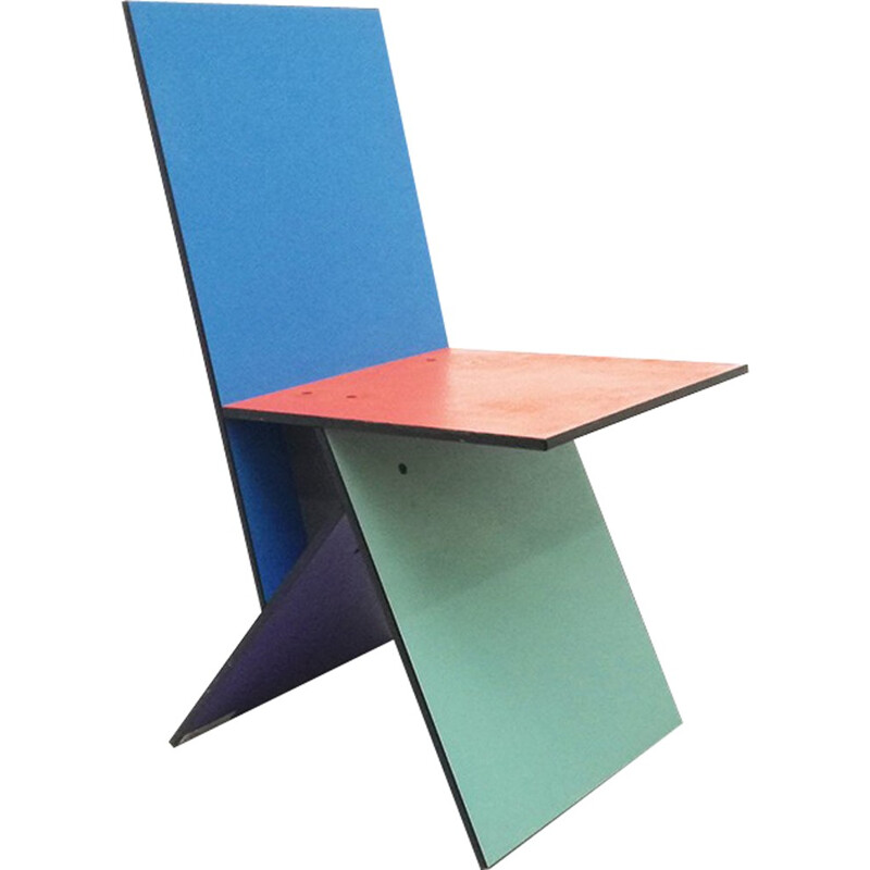 Chaise "Vilbert" Ikea multicolore, Verner PANTON - 1990