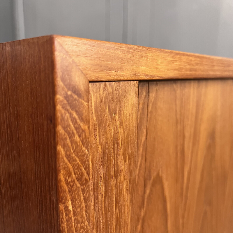 Scandinavian vintage teak chest of drawers by Kai Kristianssen for FM furniture, 1960s