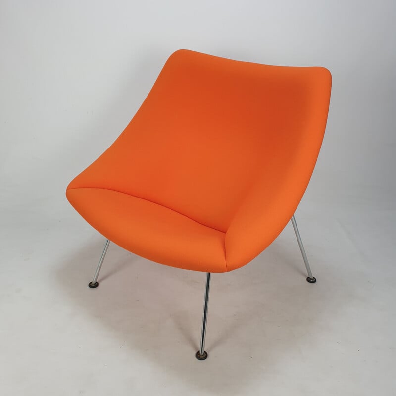 Vintage fauteuil met voetenbank Oyster van Pierre Paulin voor Artifort, 1960