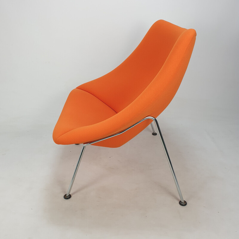 Vintage armchair with ottoman Oyster by Pierre Paulin for Artifort, 1960s