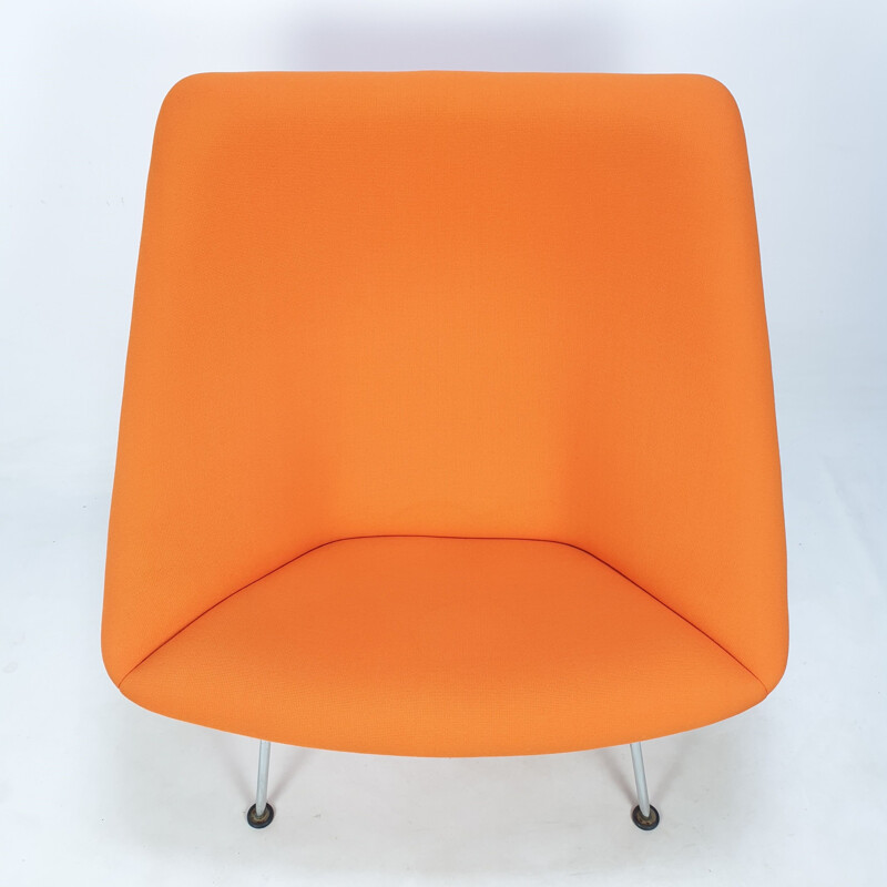 Poltrona vintage con pouf Oyster di Pierre Paulin per Artifort, 1960