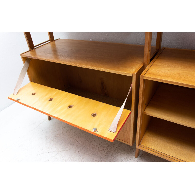 Mid century wall shelf system by František Jirák, Czechoslovakia 1960s