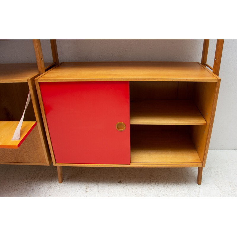 Mid century wall shelf system by František Jirák, Czechoslovakia 1960s