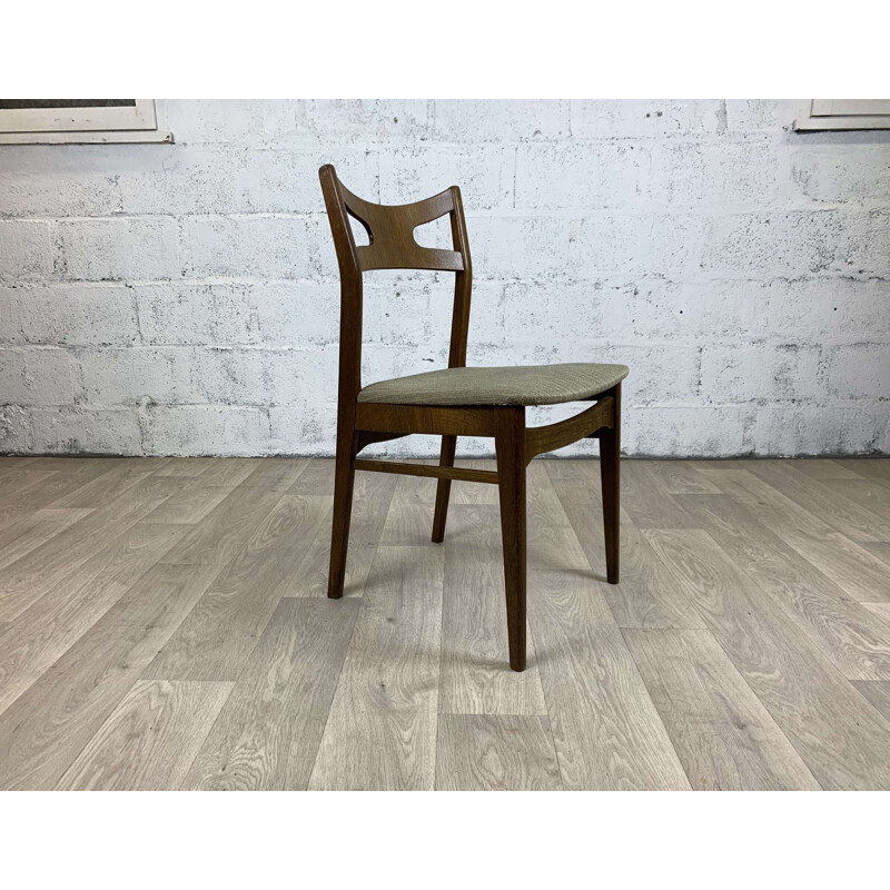 Set of 6 Scandinavian vintage oakwood chairs by Kurt Østervig, 1960