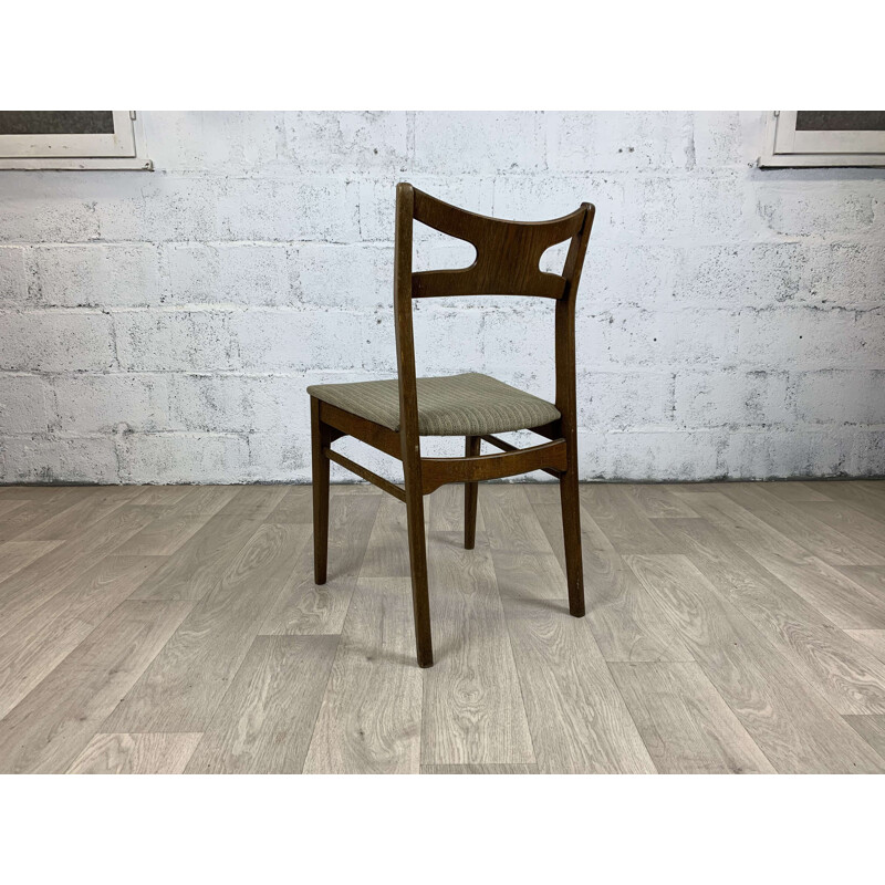 Set of 6 Scandinavian vintage oakwood chairs by Kurt Østervig, 1960