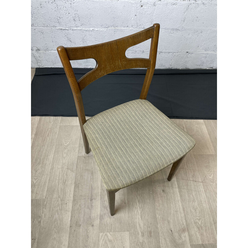 Set of 6 Scandinavian vintage oakwood chairs by Kurt Østervig, 1960