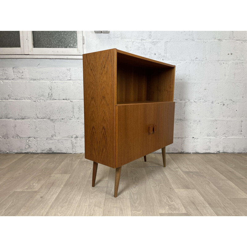 Scandinavian vintage teak bookcase, 1960