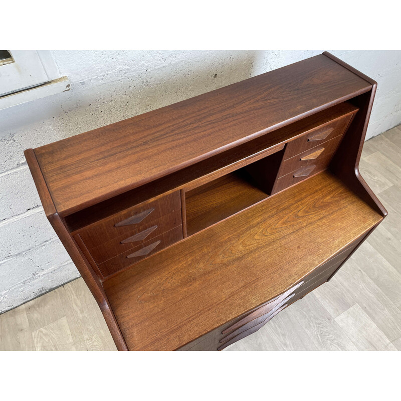 Scandinavian vintage teak secretary, Denmark 1960s