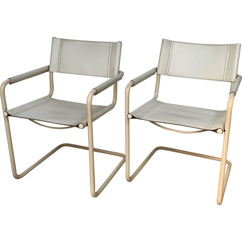 Paar vintage Bauhaus Mg5 Linea Veam fauteuils van Marcel Breuer, Duitsland 1960